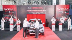 Honda WR-V mulai diproduksi massal di pabrik Honda Prospect Motor Karawang, Jawa Barat, saat ini telah mencetak SPK 1.500 unit lebih