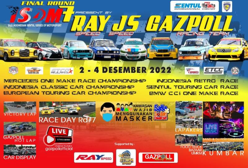 Race ISSOM Rd 7 By Ray JS Gazpoll Live Streaming di Youtube Gazpollofficial, Juga Gazpoll Hot Lap di Sirkuit Sentul