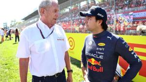 Helmut Marko dan Sergio Perez (Red Bull Racing). (Foto: xpb-racingnews365)