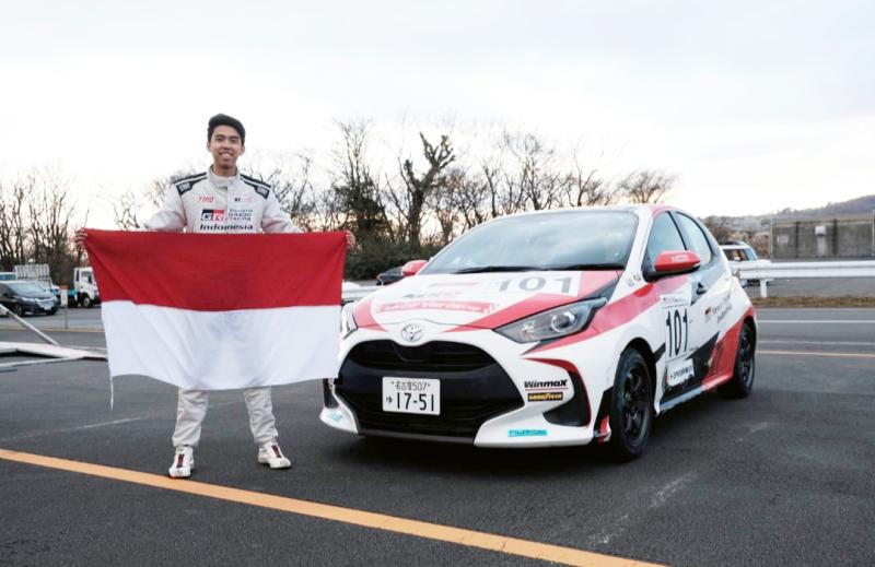 Jordan Johan dari tim Toyota Gazoo Racing Indonesia meraih hasil menggembirakan pada Toyota Yaris Cup 2022 di sirkuit Fuji, Jepang
