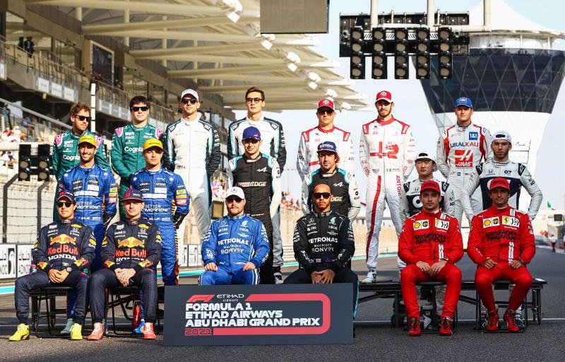 Deretan 20 pembalap F1 pada musim 2022. (Foto: ist)