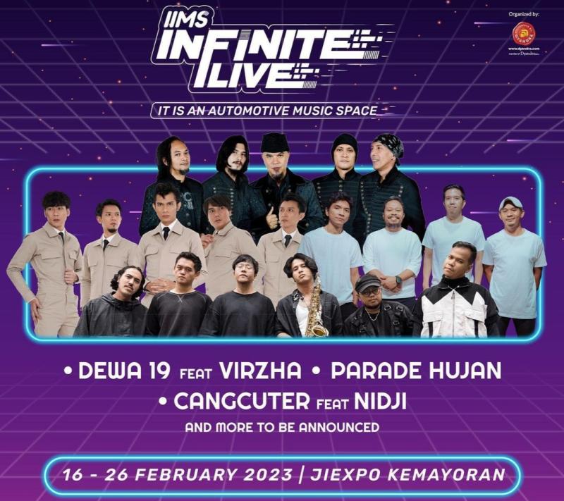 Panggung IIMS Infinity Live siap ramaikan pameran otomotif IIMS Boost 2023, di JI-Expo Kemayoran Jakarta, 16-26 Februari