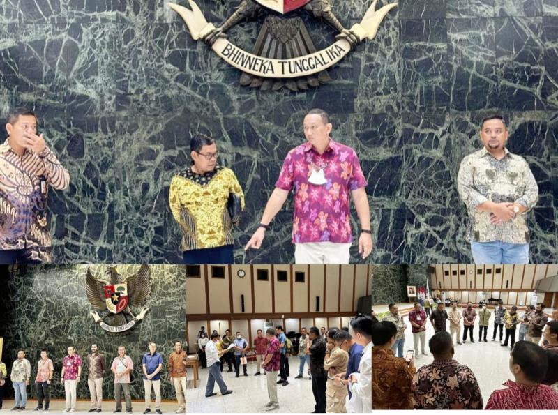 Suasana Gladi Resik pelantikan Pengurus IMI Provinsi DKI Jakarta di Balai Agung, Balaikota Pemprov DKI Jakarta, Jumat (13/1/2023)