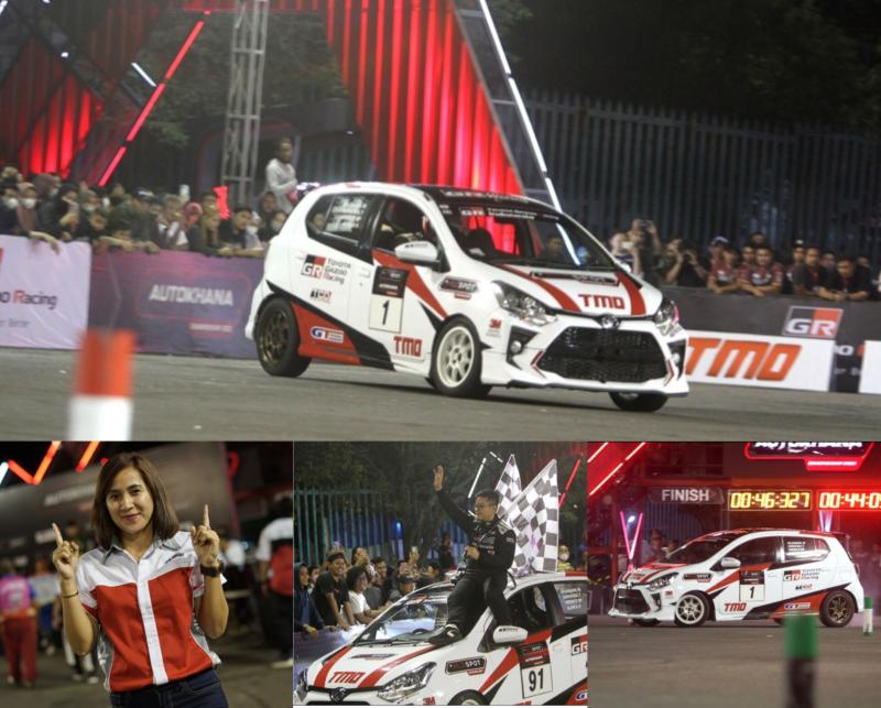 GT Radial Champiro SX2 sukses mengantar Anjasara Wahyu peslalom andalan Toyota Gazoo Racing Indonesia memborong gelar Juara Nasional Slalom 2022, Sherly Wollah (kiri, bawah)
