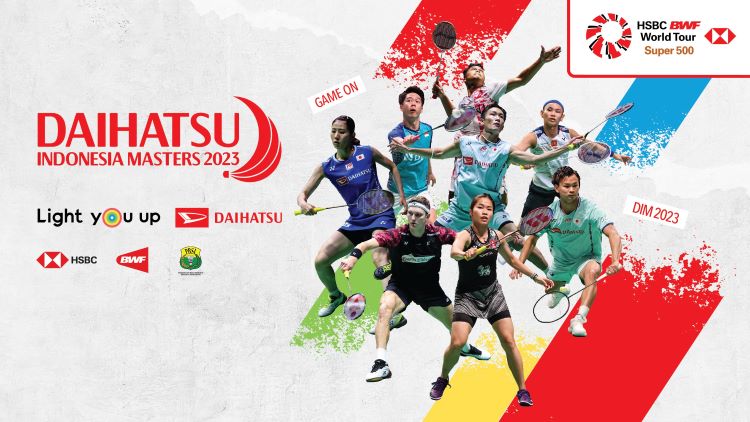 Daihatsu kembali menjadi sponsor utama turnamen bulutangkis Indonesia Open 2023 di Istora Senayan Jakarta