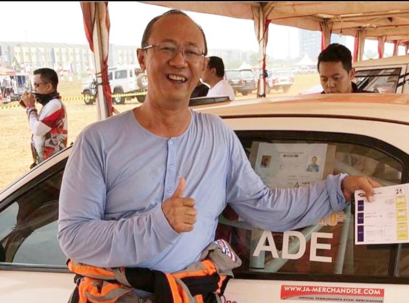 Ade Radikto, saat menjadi navigator perally Audi Madradi pada event Sprint Rally pada 2018. (foto : ist)
