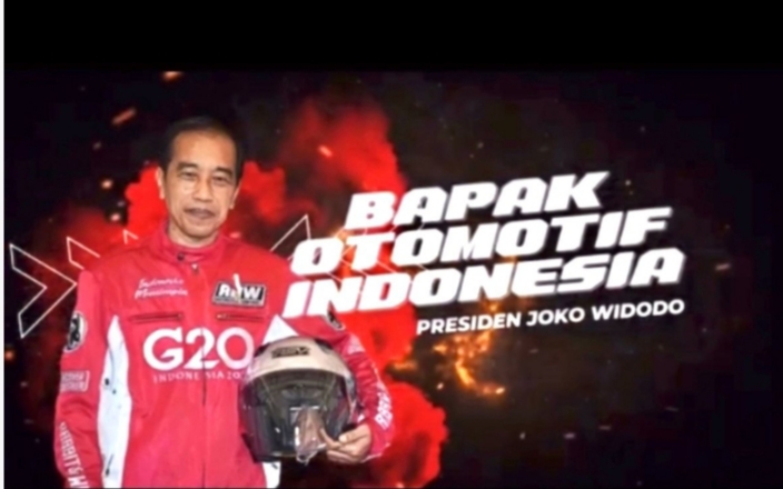Presiden Joko Widodo dikukuhkan sebagai Bapak Otomotif Indonesia Oleh IMI Pusat pada acara Rakernas dan IMI Awards 2021 di Grand Ballroom Sultan Hotel Jakarta malam ini  