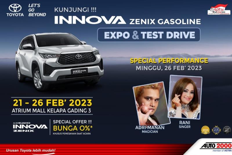 Banyak untungnya, Auto2000 gelar Innova Zenix Gasoline Expo dan Test Drive di Mall Kelapa Gading 3 Jakarta Utara 