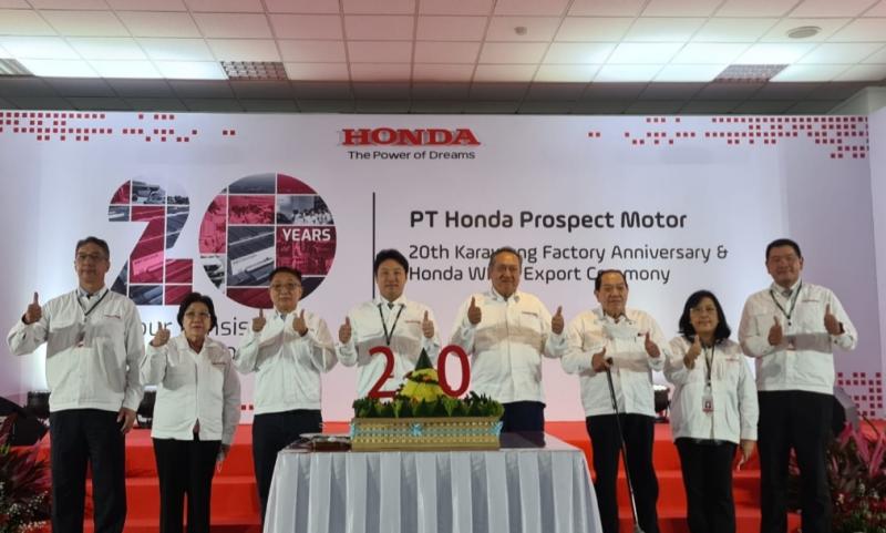 Perayaan 20 tahun di Indonesia, pabrik PT Honda Prospect Motor di Karawang, Jawa Barat, komitmen dukung pasar domestik dan ekspor