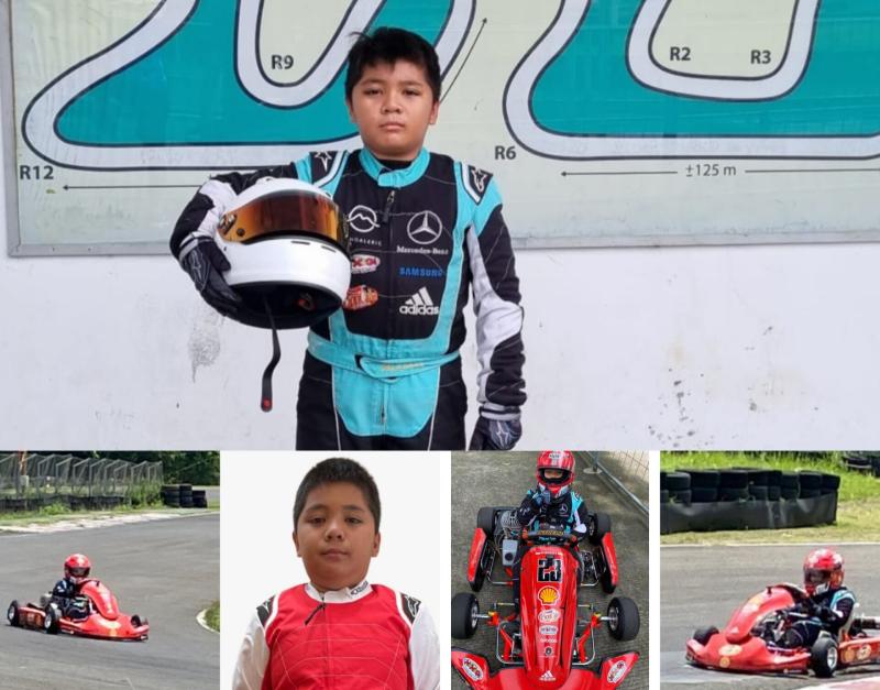 Aleric, pegokart belia dari tim Tanada Racing terus menempa diri untuk menjadi pembalap profesional dan mendunia kelak
