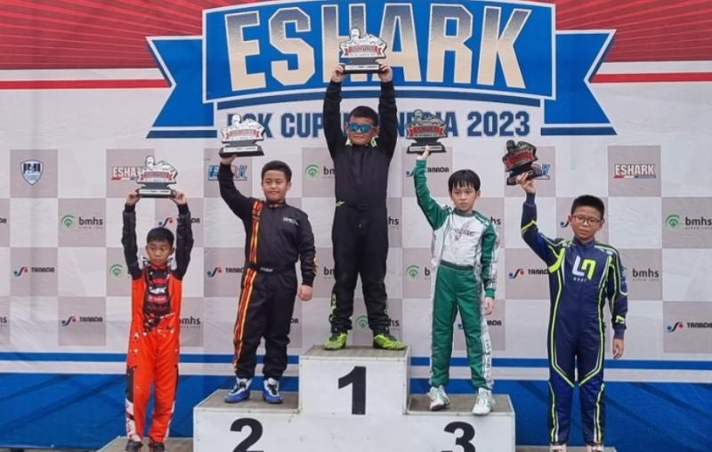Eshark Rok Cup 2023 : Dominic Setiawan Pegokart Entry Level, Juga Turun di Kelas Mini Rok, Eh Bisa Double Winner