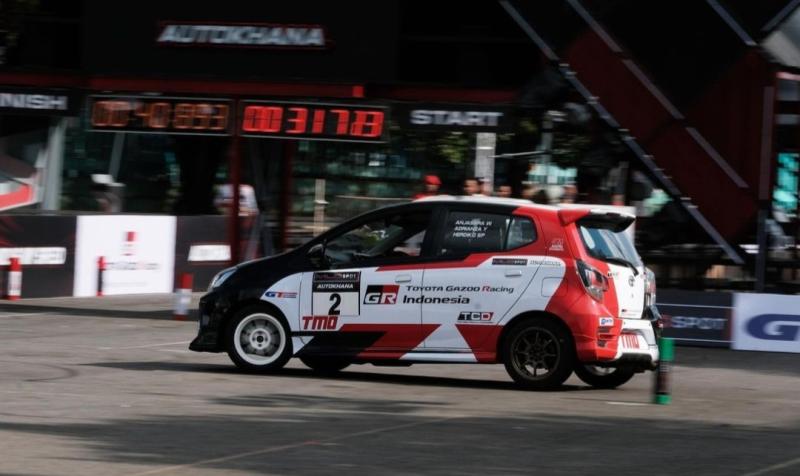 Agya GR Sport menjadi andalan skuad peslalom Toyota Gazoo Racing Indonesia di ajang Kejurnas Slalom 2023. (foto : TGRI)