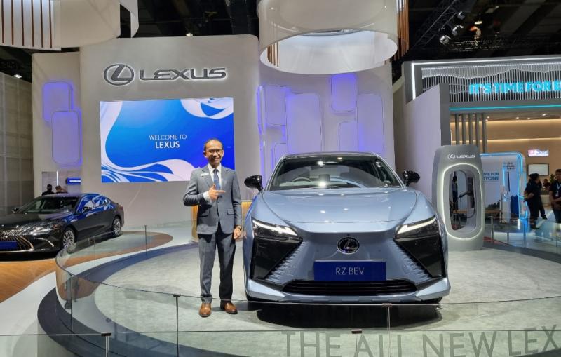 All New Lexus RZ, Wujud Konsistensi Visi Elektrifikasi Ditampilkan di Pameran Otomotif GJAW 2023