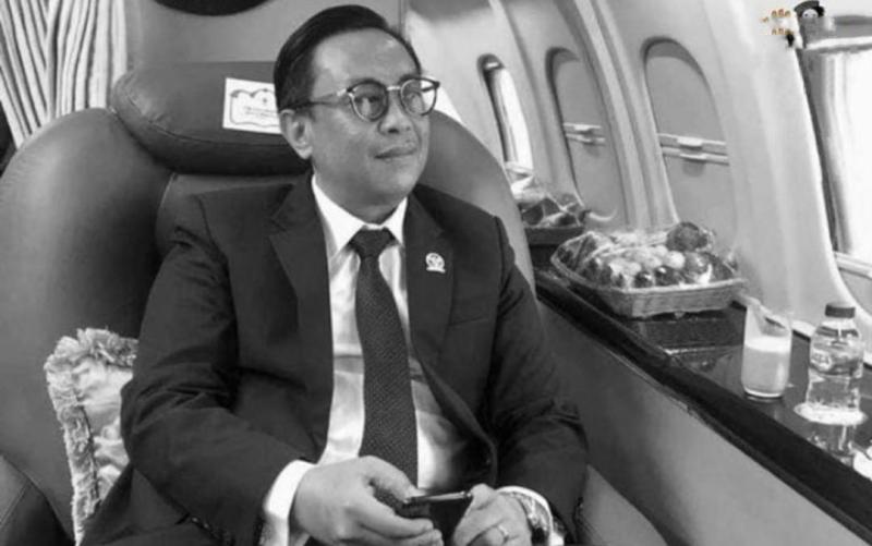 Belum S Muhammad Rapsel Ali selaku pemilik Tim Pertamina Mandalika SAG berpulang di Makassar karena serangan jantung saat kunker ke Dapil Sulawesi Selatan.(foto : ist)