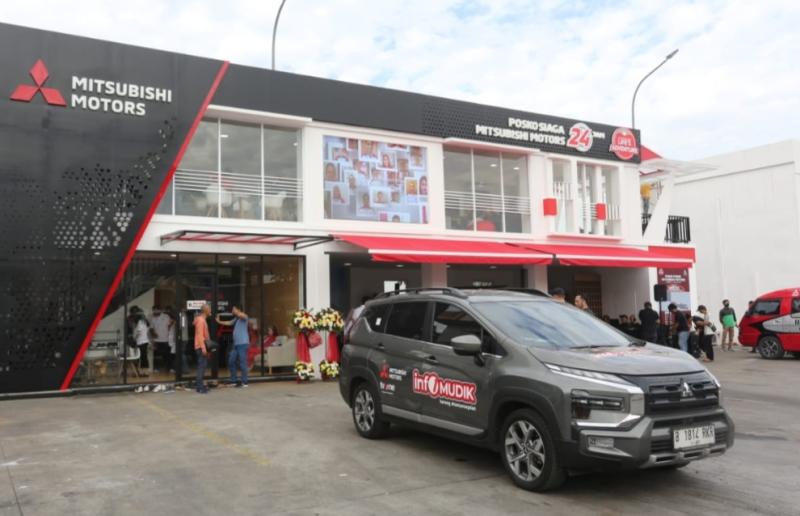 Posko Siaga 24 Jam Mudik Lebaran 2023 oleh Mitsubishi Motors di Rest Area Km 57 Cikampek yang diresmikan penggunaannya hari ini