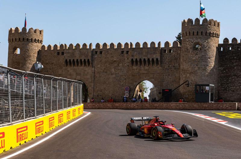 Charles Leclerc (Ferrari), pesimistis di GP Azerbaijan meski start bareng Max Verstappen di baris terdepan. (Foto: f1)
