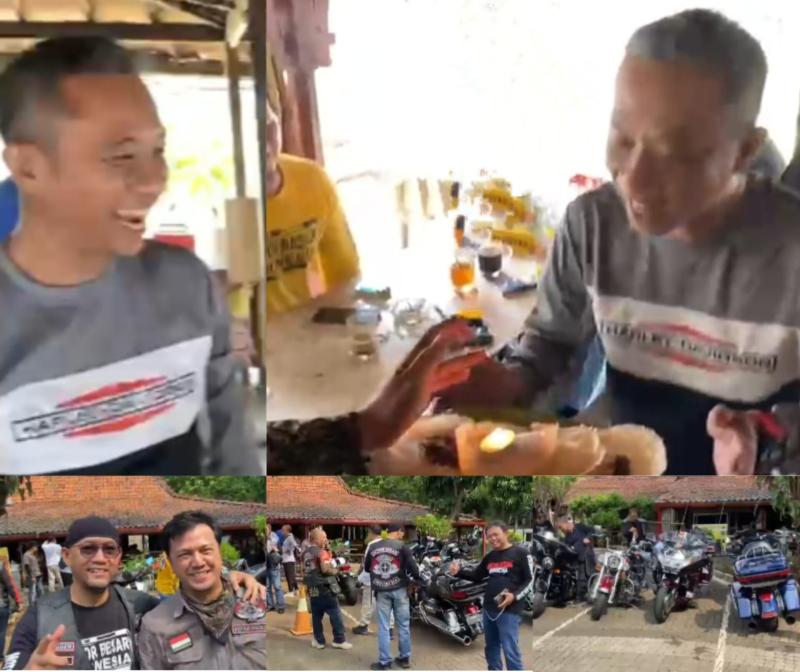 Komunitas Motor Besar Indonesia Rayakan Ultah Membernya Agung Prabowo di Warung Solo, Ternyata Ini Alasannya