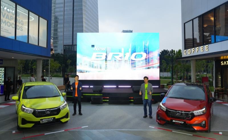Peluncuran New Honda Brio di One Satrio CBD jalan Mega Kuningan Jakarta, Jumat (5/5/2023) hari ini 