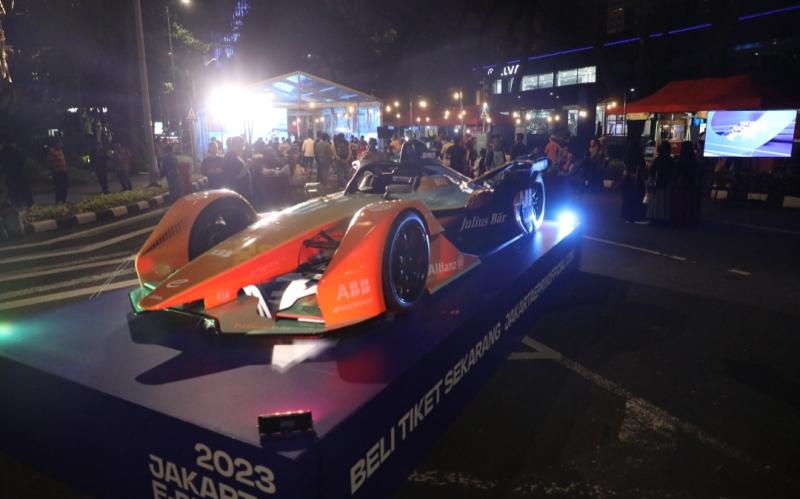 Suasana meriah Nobar Monaco E-Prix dihadiri 500 lebih penggemar Formula E di WeekLand SCBD Jakarta, Sabtu kemarin