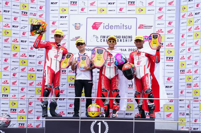 Pembalap Indonesia mendominasi podium di  ajang Asia Road Racing Championship (ARRC) 2023