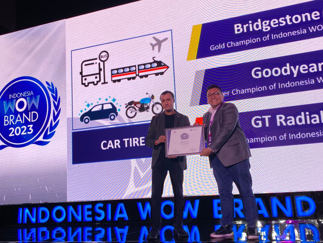 Bridgestone Raih Gold Champion WOW Brand Award 2023 Untuk Ban Mobil Penumpang