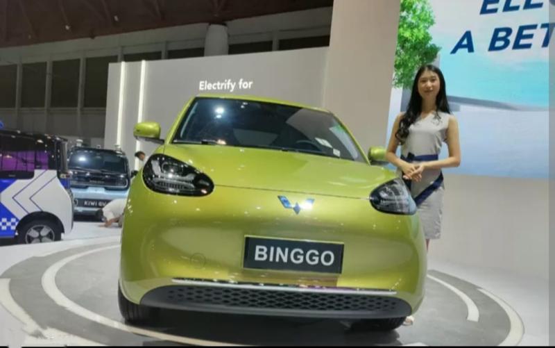 Wuling Binggo, menjadi salah satu primadona pameran kendaraan listrik PEVS 2023 di JI-Expo Kemayoran Jakarta