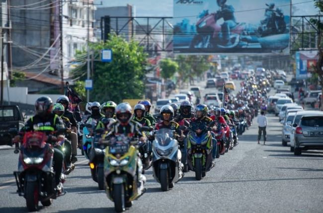 Ratusan Bikers Ramaikan Anniversary Komunitas Yamaha NMax NrXr Nasional Ke-8, Satu Dalam Solidaritas