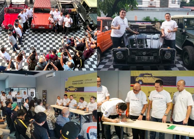  Volkswagen Thing Club dideklarasikan di Blackstone Jalan Hang Jebat Jakarta Selatan, Jumat (9/6/2023) 