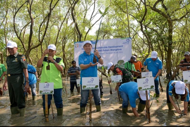 Estafet Peduli Bumi, Asuransi Astra tanam 5.000 bibit pohon mangrove di pantai Surabaya, Jawa Timur
