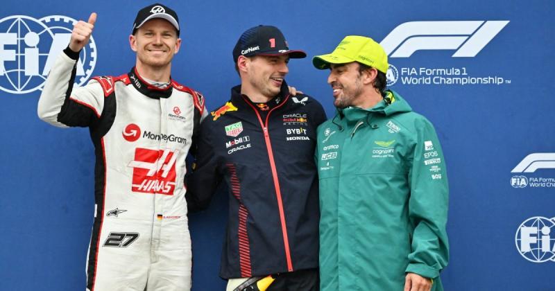 Nico Hulkenberg (Haas/kanan) gagal front row di GP Kanada, menaikkan Fernando Alonso ke P2 sebagai pendamping Max Verstappen. (Foto: f1)