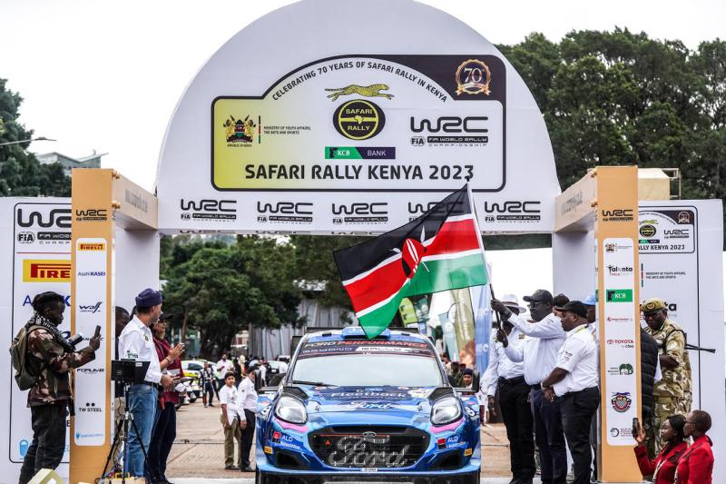 Start Rally Safari di Kota Nairobi, Kenya, dimana Ott Tanak bikin kejutan awal. (Foto: wrc)