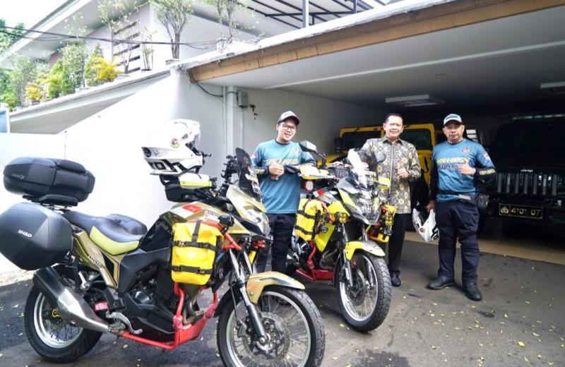 Ketum IMI Pusat Bamsoet Dukung Touring Adventure Blackstone Riders Ride for Friendship 4 Asia