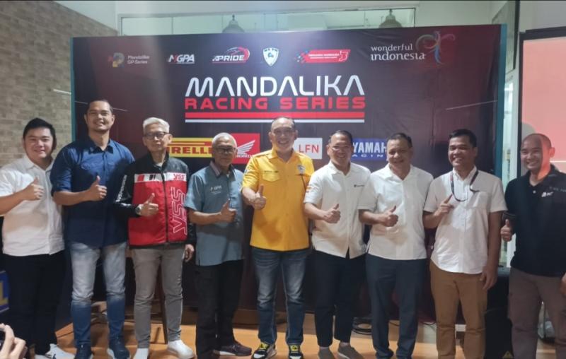 Preskon Mandalika Racing Series 2023 seri 2 dihadiri pihak MGPA, promotor, kreator, IMI serta para sponsor di Jakarta hari ini. (foto : bs)