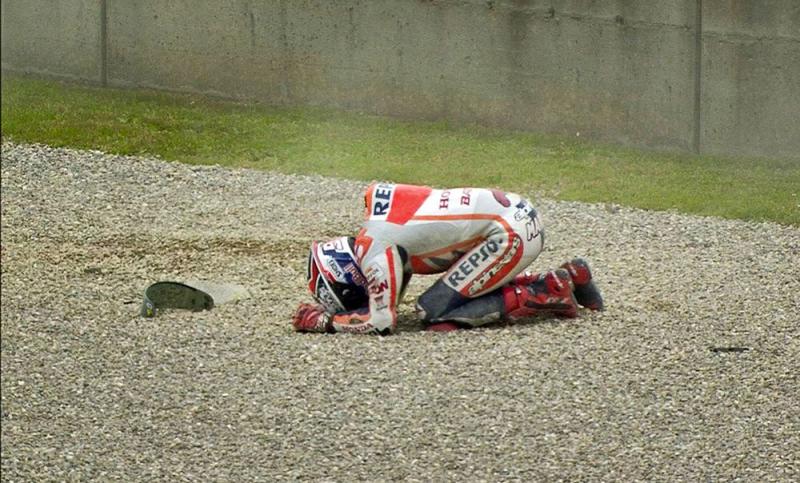 Marc Marquez (Spanyol/Honda)  berkali-ksli jstuh dan cidera dalam dua musim terakhir. (Foto: motogp)