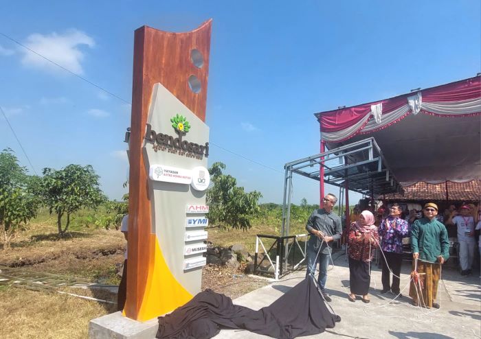 Peresmian tugu Desa Bendosari, Sleman-Yogyakarta menjadi tujuan eduwisata. 