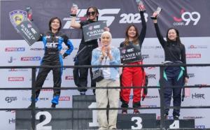 Saras Shintya, Putri Bamsoet Juara Drifting Indonesia Drift Series 2023 di Karawaci Tangerang