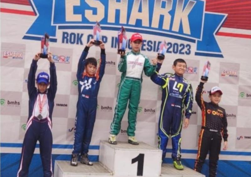 Rasyad Sammy Hilabi Makin Bersinar, Cetak Double Winner Mini Rok di Eshark Rok Cup 2023 Sentul
