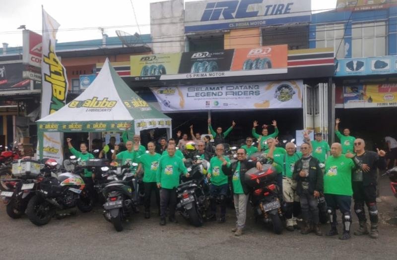 Dua hari penuh sambutan Evalube Legend Riders Tour of Sumatra 2023 di Muara Bungo dan Padang Panjang, hari ke-5 menuju Padang Sidempuan provinsi Sumatra Utara