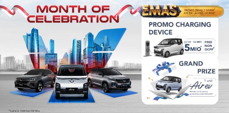 Pamflet promo dan hadiah Wuling Motors menyambut hari Kemerdekaan