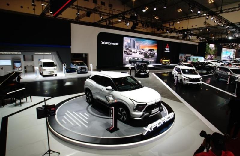 Mitsubishi Motors hadirkan petualangan dan inovasi yang menyenangkan tersaji pada booth MMKSI di pameran otomotif GIIAS 2023 di BSD City Tangerang
