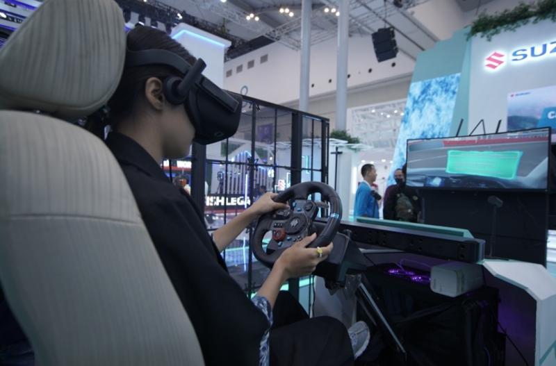 Mengikuti Eco Driving Simulator di booth Suzuki GIIAS 2023, raih hadiah uang elektronik dan tiket wisata