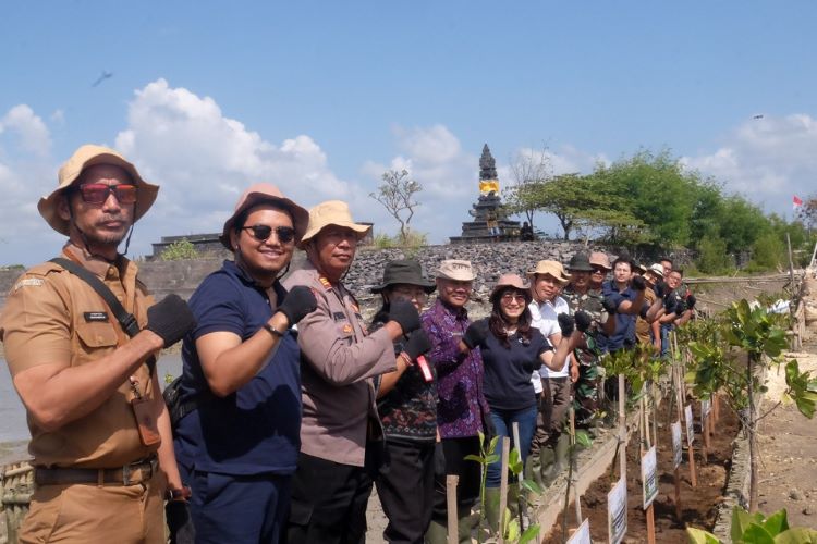 FIFGroup kolaborasi dengan berbagai pihak tanam Mangrove di Pantai Pulau Bali