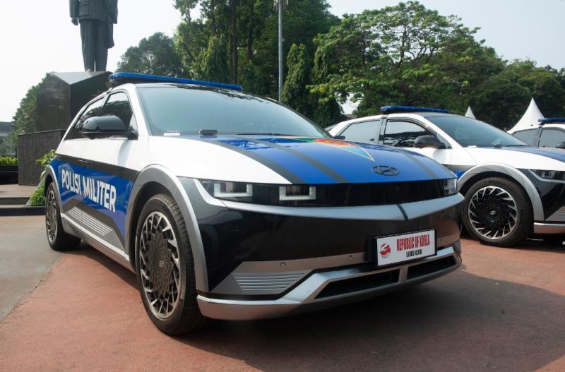 Mobil listrik Hyundai Ioniq menjadi salah satu alat mobilitas KTT ASEAN