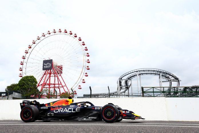 RB19 milik Max Verstappen (Red Bull Racing) memulai race weekend  Suzuka dengan meyakinkan. (Foto: redbullcontentpool)