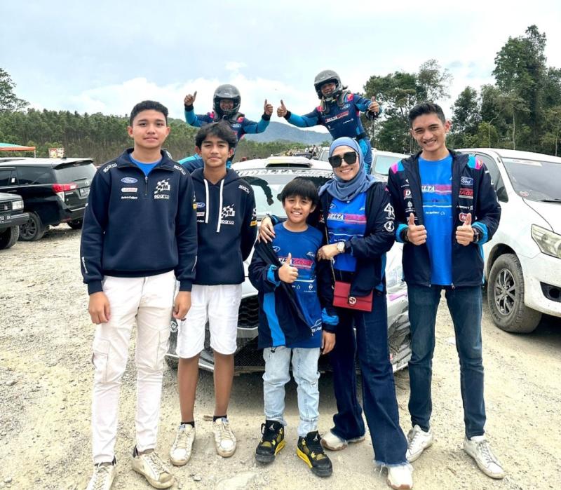 Danau Toba Rally 2023 : Sempat Pecah Ban, Dypo Fitra dan Co-Driver Edwin Nasution Sukses Raih Trofi P4