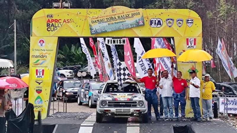 Ronny JS tempati podium kedua di Danau Toba Rally 2023 (ist)