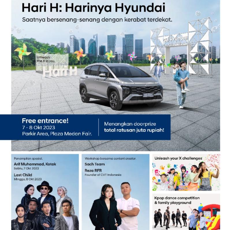 Warga Medan Bersiap! Hyundai Akan Hadir dengan Persembahan Spesial untuk Anda dan Keluarga 