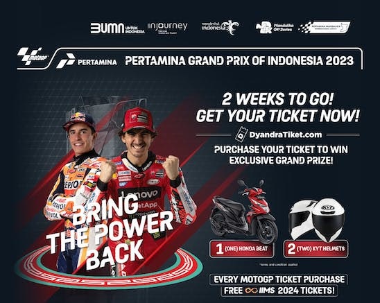 Dyandratiket sediakan promo untuk tiket MotoGP Mandalika