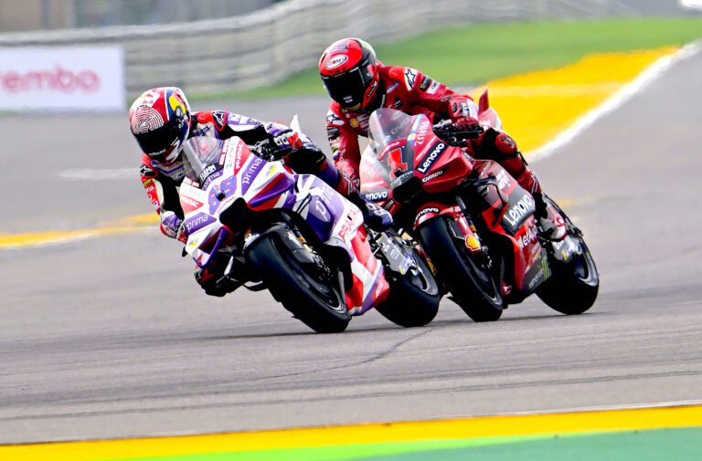 Jorge Martin (Pramac Racing) dan Francesco Bagnaia (Ducati), pertaruhan 3 poin ke GP Indonesia. (Foto: motogp)