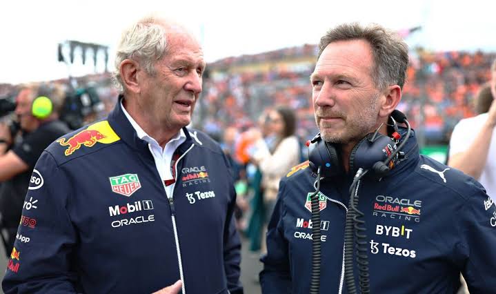 Helmut Marko dan Christian Horner, hari-hari terakhir kebersamaan di Red Bull Racing. (Foto: dailyexpress)